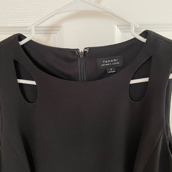 TAHARI Black Dress | Size 4 - Picture 2 of 5